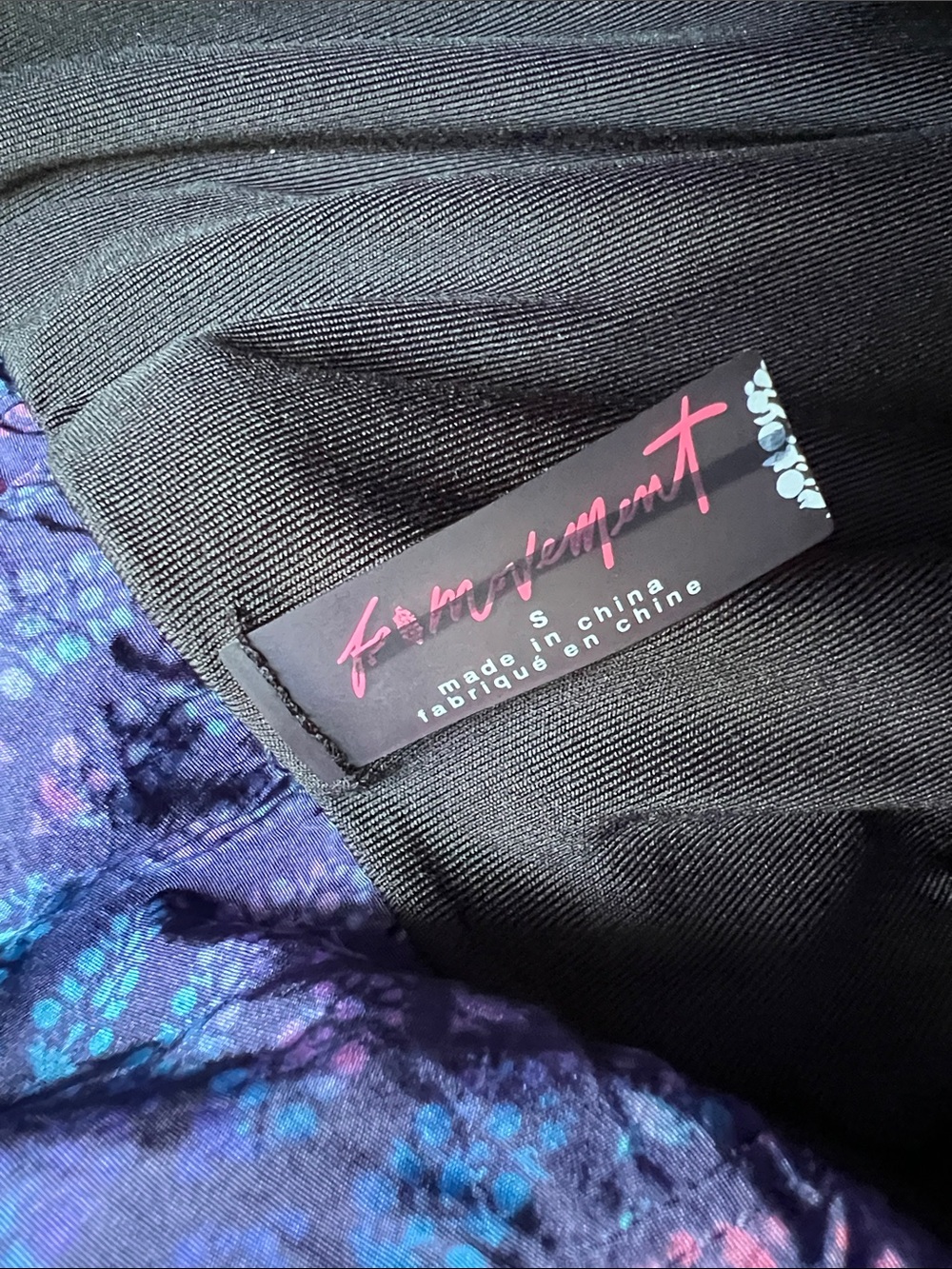 FP Movement by Free People | High-Waist Patterned Shorts in Blue & Purple Size S - Picture 3 of 16